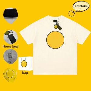 2024SS Designer Smiley Face Symbol Print Design Man High Street Kort ärm T-shirt Male Par Casual Vintage Tshirts Men and Women T-shirt