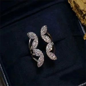Charme Butterfly Lady Finger Ring Diamond CZ 925 Sterling Silver Party Banding Band Rings For Women Promise