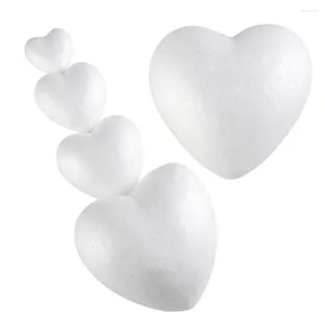 Bakningsformar 6/8.5/10/15 cm DIY Bröllopdekor Kids Favors Styrofoam Heart Foam Mold Party Decoration White Craft Balls