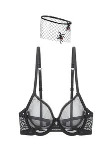 Bras Women Lace Bra See Through Sexy Gauze Mesh Transparent Ultra Thin3550797