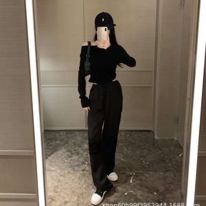 Women's Leggings Niche Design Toothbrush Embroidered Acetic Acid Slimming Casual Pants, Vertical to Show Leg Length