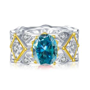 7 Colors Luxury Women Moissanite Diamond Ring