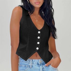Men's Vests Women Vest Jacket 2024 Summer Sleeveless V-Neck Single-Breasted Cool And Soft Fashion Padded Lined Coats Chalecos