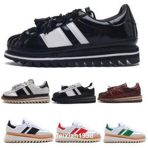 2024 Designer Originals Superstares Mężczyźni kobiety butów do biegania trampki Clot autorstwa Edison Chen White Black Crystal Sand x Athletic Man Kobieta Rozmiar 5.5 - 12