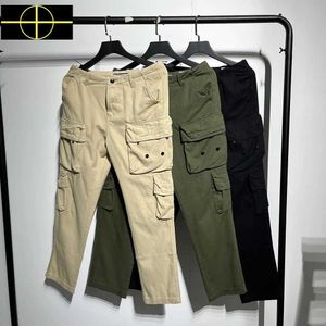 Men's Pants 2023 Spring Autumn Cargo Pants Men Women High Quality Tacticalpants Multi-Pocket Patch Embroidery Casual Pants Men Q240525