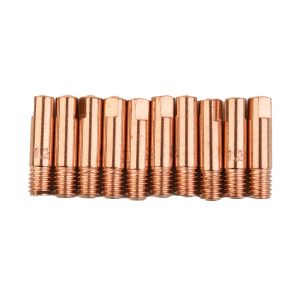 10st 0,8 1,0 1,2 mm MB-15AK 25x6mm MIG MAG M6 Svetsmunstycken Torch Tips Holder Gas Munstycke Lödningstillbehör Tillbehör