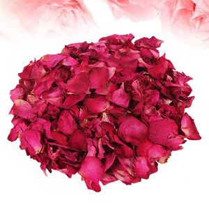 Decorative Flowers 2 Packs Freeze-dried Rose Petals Leaves Confetti Red For Bathing