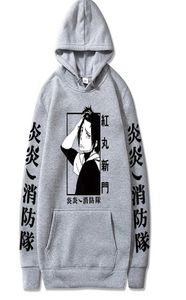 Fire Force Anime Hoodie Pullover Topss Force Force Force Force i kobiety