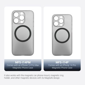JJC Magnetic Lens Filter Kit för iPhone 13/14 Pro, 13/14 Pro Max Magsafe Telefonfodral Filter Soft Lens Hood Anti Glass Reflection