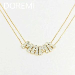 Подвесные ожерелья Doremi 3D Bubble Название Custom Gold Diamd