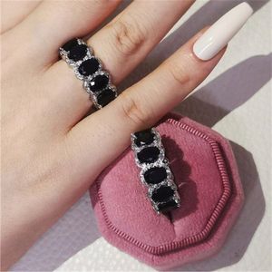 AAAAAA Zircon Finger Ring أبيض الذهب المملوءة بالمراقبة خواتم الزفاف للنساء رجال وعدهم بالحفلات هدية مجوهرات vwmhq