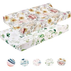 Portable baby diaper changing pad and cover born diaper changing table waterproof printed baby care pad set baby supplies 240510