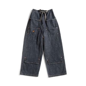 SS Новые джинсы мужчины женщины Лучшее качество брюки брюки Black D D