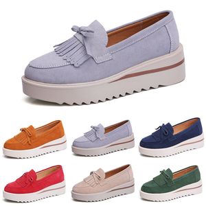 Style8 gai kvinnor casual skor plattform sneaker slip på svart brun beige röd grön marin lila elfenben kvinna mode tränare sneakers utomhus jogging promenad