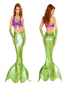 Trajes de Halloween para adultos Halloween New Mermaid Princess Dress Cosplay Costume Ariel Dress Dressos românticos Masquerade Fancy P8522656