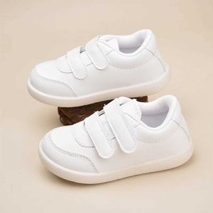 First Walkers Unisex Kids Daily Outdoor Non-slip Light Weight Comfortable White Sneakers Toddlers Easy-Wearing First Walking Shoes EK9S101 Q240525
