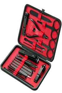 18pcs Pro Manicure Set Nail Clipper Kit Kit Pedicure Kit Утилита педикюр ножницы для пинцерирования нож для ушных ногтей.