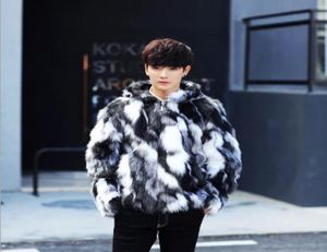 Clobee Men039s Faux Fur Coat 2017 Plus Size 4xl 5xl wintl initte Wear Fur coat