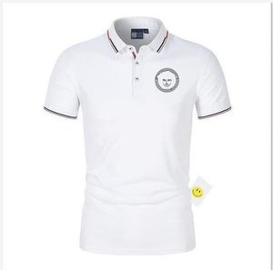Рубашка для рубашки для рубашки Mens Designer Polo Luxury Brangdy Рубашки женская мода 260 г 100% Pure Cotton Letter Print Design