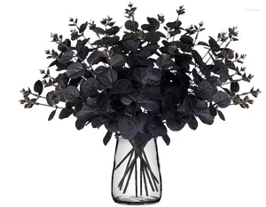 Декоративные цветы 14 шт. Черный хэллоуин Декор искусственные ветви стебли столы Центральные части Внутренние украшения беседка свадьба