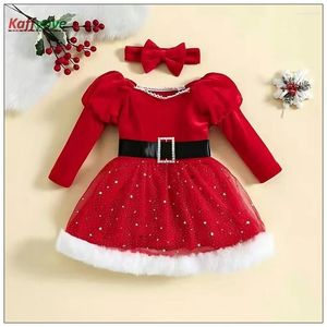 Mädchenkleider Kinder Mädchen Kleid Spitze Mode Elegant Pagent geborenen Geburtstag Abend Party Baby Kleidung PiNCESS Chrstiams Weihnachten Outfits BPQFC