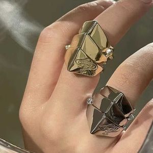 Brand Westwoods four section armor Saturn ring niche design high-end light luxury for men and women Nail