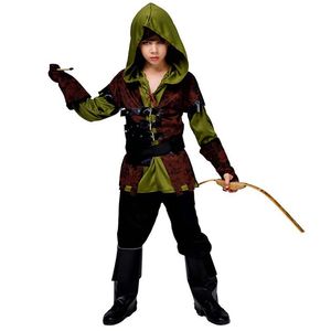 Halloween Party Dress Up Green Kids Robin Hood Costume CMBC-006