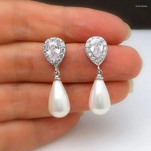 Dangle Ohrringe grenzüberschreitend hochwertige Nachahmung Wassertropfen Perle für Frauen Hochzeit Brautbrautjungfer