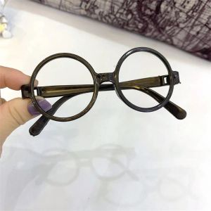 Moldura de óculos infantis sem lente crianças menores de espetáculos leves para menino menina coreana pp decoração redonda de óculos de óculos