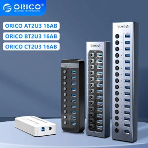 ORICO USB HUB 3.0 USB 3 0 HUB Adattatore di alimentazione splitter Multi USB Multiple 3.0 Hub con interruttore per accessorio per laptop