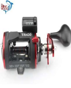 RoseWood Fishing Trolling Reel TR430 With Counter Line Device Drum Fishing reel Vessel Trolling Boat Baitcast Right Hand Wheel4717620