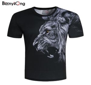 Casual Fashion Men Women Tshirt 3D Lion Print Designad Stylish Summer T Shirt Brand Tops Tees Plus Size M5XL ONECK4943150