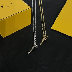 Designerhänge halsband för män och kvinnor, lyxmärke pläterade 18k guldälskare gåva smycken, högkvalitativ presentfri frakt.