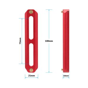 HDRIG Standard NATO Rail 100mm Red Color Quick Release Bar With Anti-fall Spring Pins For DSLR Camera Cage Rig
