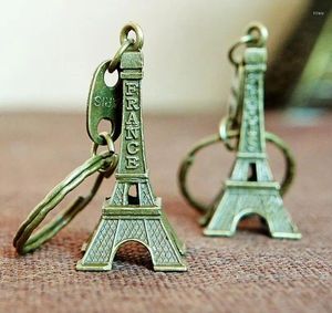 Part Favor Partihandel 500 datorer Eiffeltorn Keychain för nycklar souvenirer Paris Tour Key Chain Ring Decoration Holder