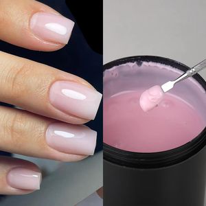 Mshare Milky Pink Acrílico Gel Poly Nail 250g Clear Hard for Extension Nude White 240521