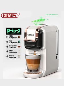 Hibrew 5 Inter 1 Çoklu Kapsül Kahve Makinesi Sıcak/Soğuk DG Cappuccino Nes Küçük Kapsül ESE POD GROME KAHRAMAN KAHRAMANI 19BAR H2B