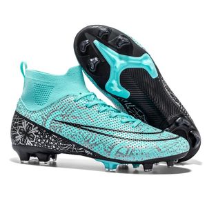 High Top Soccer Shoes Men Non-Slip Football Boots Ag Cleats Soccer Shoes Training Grass Sneakers Futsal Man Sport Football Shoes