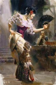 Framed Lots Whole Pino Daeni Handpainted Portrait Art Oil Painting On Thick Canvas Wall Decoration Multi sizes p227917573