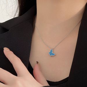 2024 S925 Silver Charm Stud Earring Pedant Halsband med Blue Turquoise Stone Armband For Women Wedding Jewelry Gift Have Box Stamp Q6