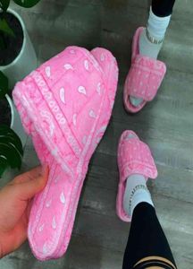 2021 Comfort House Slides Warm Home Slippers Women Bandana Flat Sandal Outdoor Hook Loop Autumn Winter Ladies Platform Shoes 8232497487