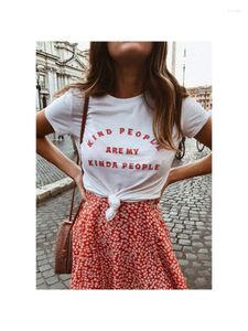 Koszulki kobiet miłe ludzie są moją t-shirt młode kobiety kobiety moda moda dziewcząt na prezent feministe feministe grunge tumblr koszulki cytatowe