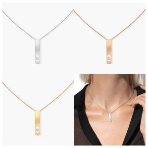 Pendant Necklaces S925 sterling silver necklaces first diamond luxury jewelry elegant and charming wedding jewelry Q240525
