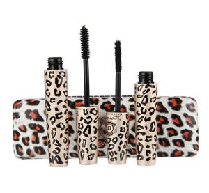 Love Alpha Double Leopard Mascara Set ciglia in fibra trucco per ciglia cosmetiche Mascara 3D impermeabile DHL 2685906