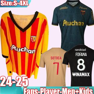 3XL 4XL 23 24 25 RC Lens third away special maillot soccer jerseys 2024 2025 Saint Barbara KAKUTA OPENDA GANAGO SOTOCA FOFANA BUKSA Football Shirts Men Kids