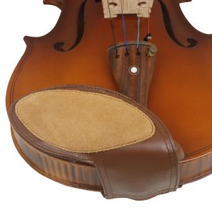 IRIN Violin Chin Rest Pad Soft Leather Shoulder Pads for 4/4 3/4 /1/2 1/4 1/8 1/16 Violin String Instrument Violin Accessories