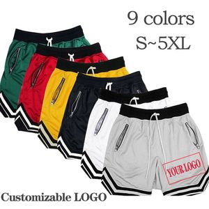 Schnelle trockene Mesh -Fitness -Shorts für Sommer Fitness Joggers Basketball Herren Sport Shorts Shorts anpassbare kurze Hosen Unisex 240516