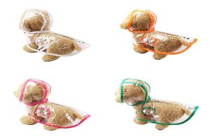 Haustier Regenmantel wasserdichte PVC transparent winddichte Regenkleidung Hunde Welpe Jacke Hoodie Teddy Kleidung Regenmantel Sommer Haustiere COA2754976