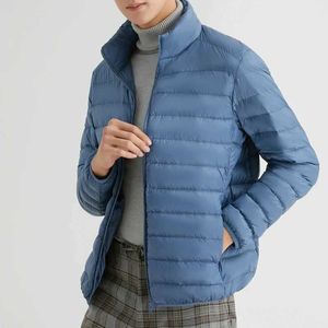 Masculino de parkas masculino 90% na jaqueta inverno inverno de alta qualidade Parkas Ultra Light Standing Standing Permo impermeável jaqueta à prova de vento jaqueta masculino q240525