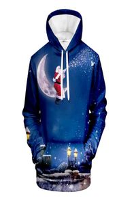 Wamni 3D con cappuccio autunno sottile cosplay unico cosplay natalizio con cappuccio 3d streetwear snowman high street shigh street short villus9668867